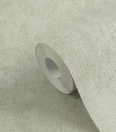 Green non-woven vinyl wallpaper with free match design