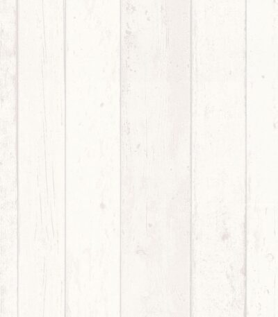 White non-woven vinyl wallpaper with minimalist design