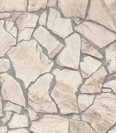 Beige non-woven vinyl wallpaper for interiors