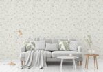Vinyl cream wallpaper made of non-woven material