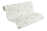 Cream coloured non-woven wallpaper with vinyl coating