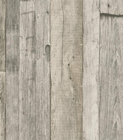 Gray non-woven vinyl wallpaper with offset pattern